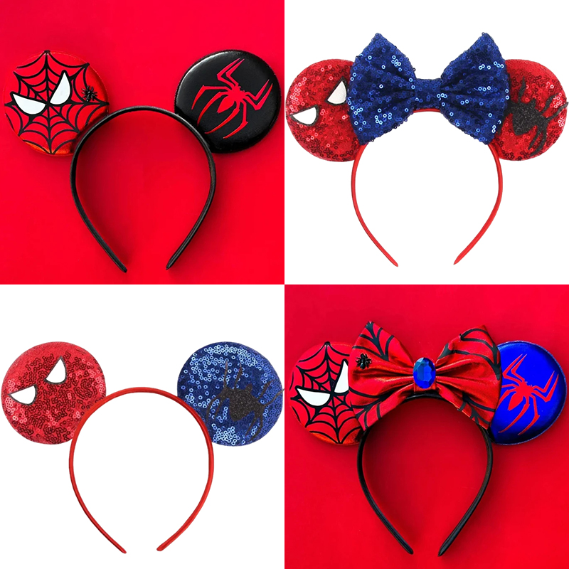 Mens Fashion Discord - ディズニーミッキーマウスの耳マーベルスパイダーマンヘッドバンド子供女の子用アベンジャーズヘアバンド成人男性女性ヘアアクセサリーギフト