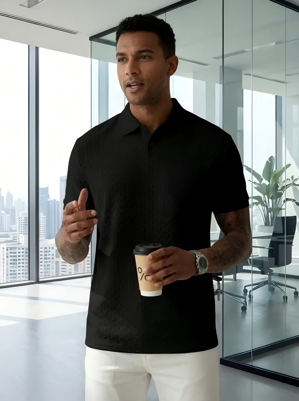 Men'S Fashion Questions - 夏の新作メンズファッション襟付き半袖ポロシャツカジュアルストリートウェアスタイリッシュなテスト問題プリント