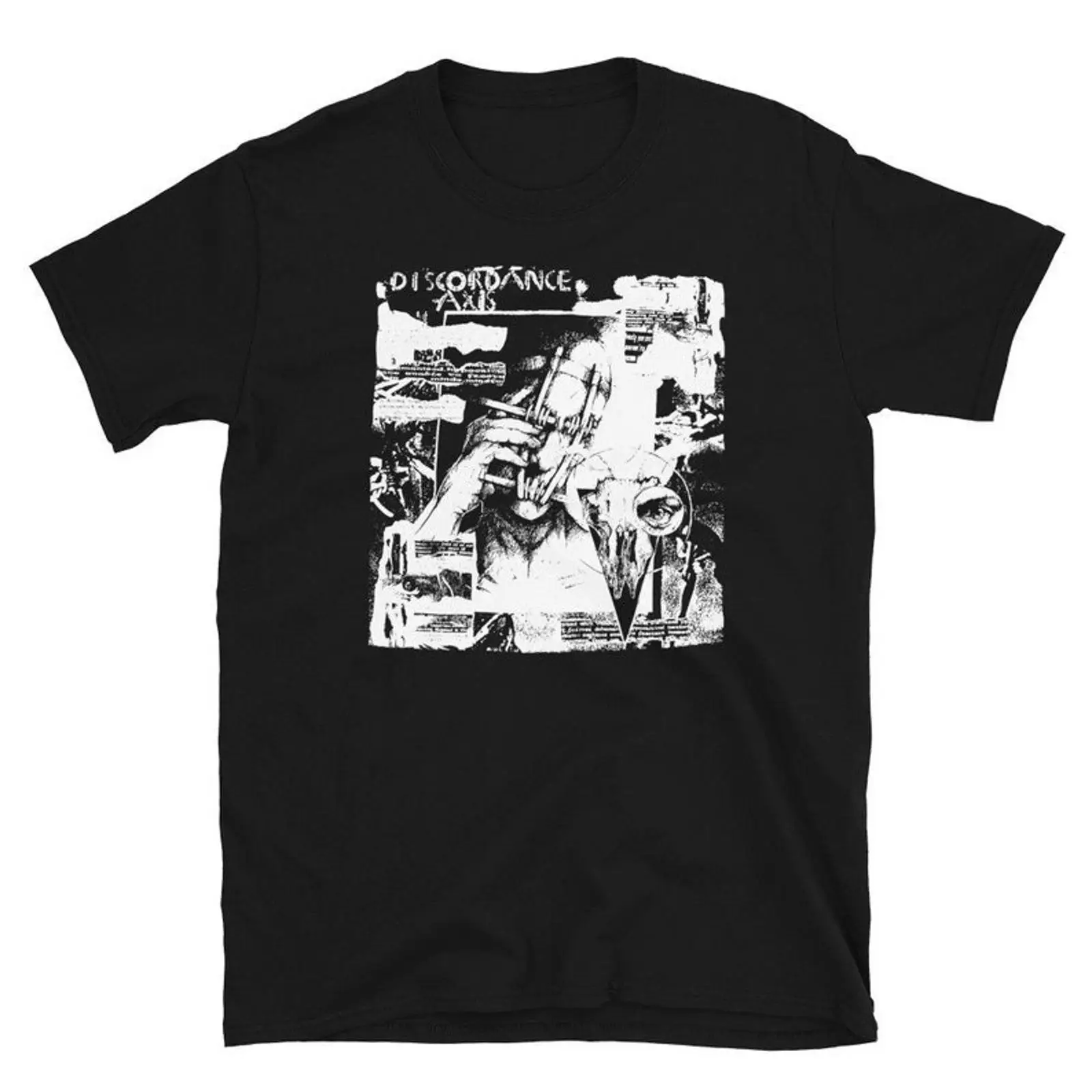 Mens Fashion Discord - ディスコード・アクシス Tシャツ ゴシック デスロック ゴス ポストパンク