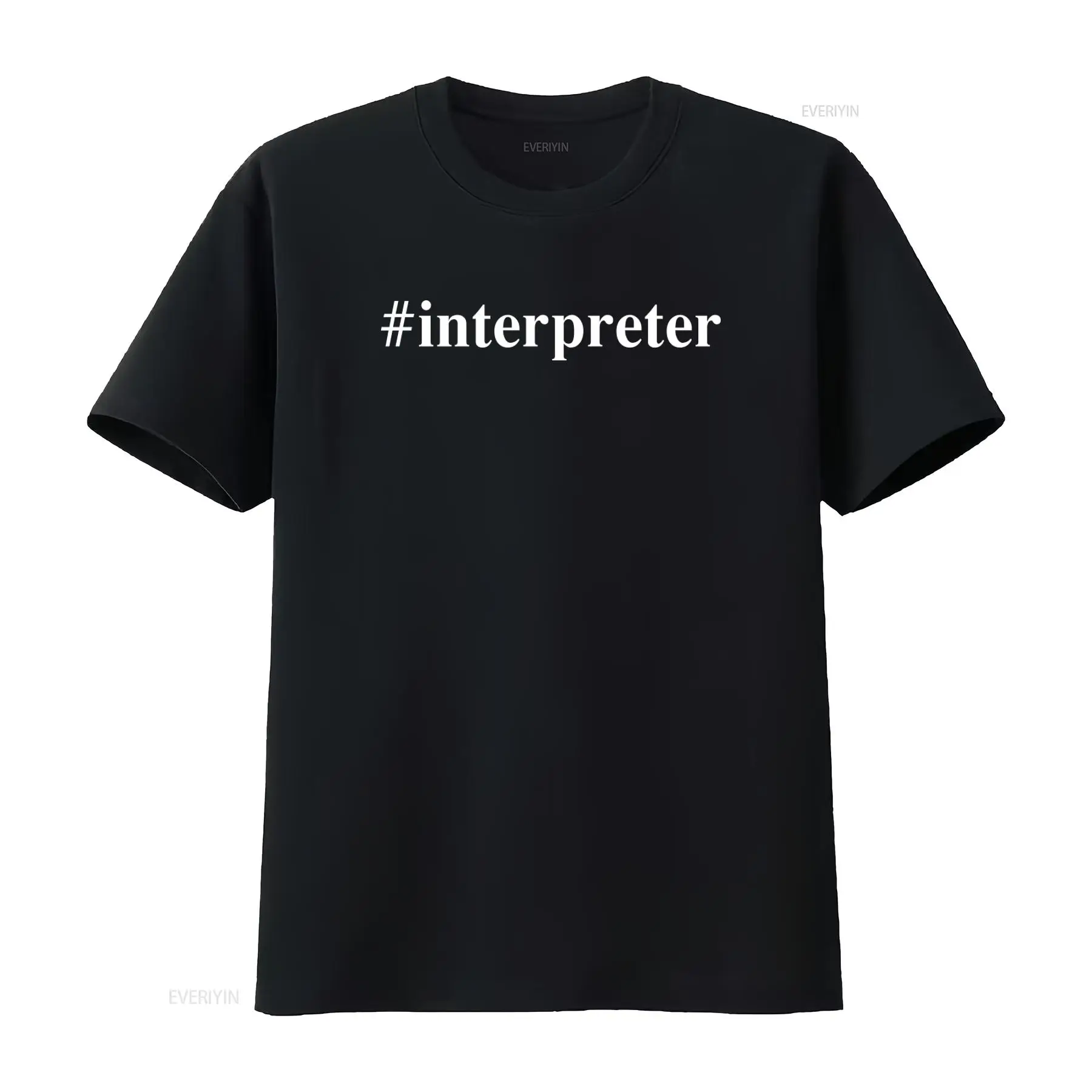 言語学者向け通訳者Tシャツ 言語ハッシュタグデザイン付き ヴ - Mens Fashion Hashtags のレビューと価格
