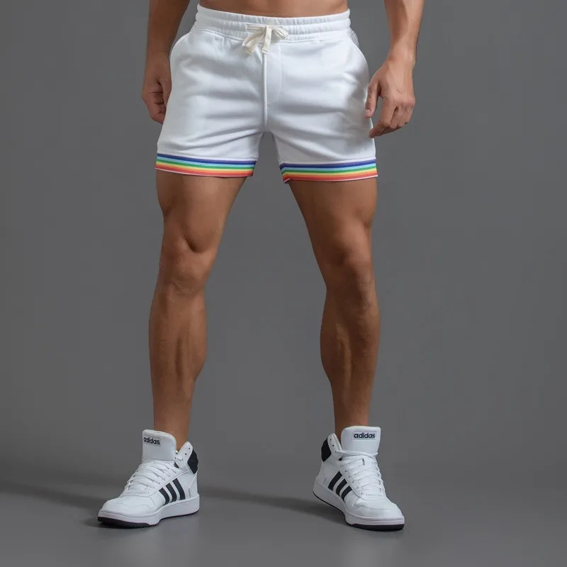 夏カジュアルスポーツショーツメンズファッション虹色の組み合わ - Mens Fashion Combination のレビューと価格