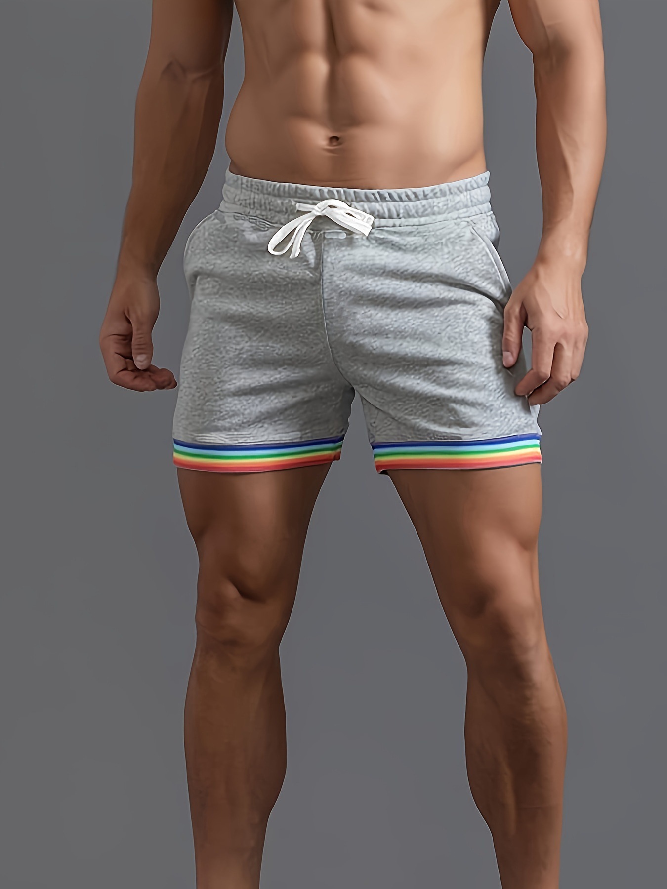 夏カジュアルスポーツショーツメンズファッション虹色の組み合わ - Mens Fashion Combination のレビューと価格