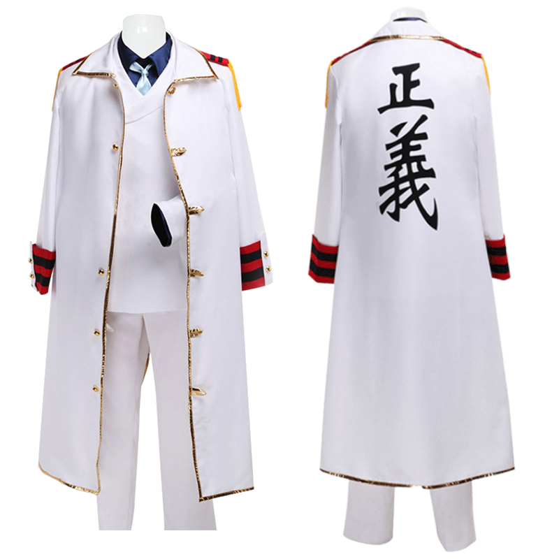 モンキー・D・ガープ コスプレ衣装 マリン・ガープの拳の衣装 - Trench Coat Men のレビューと価格