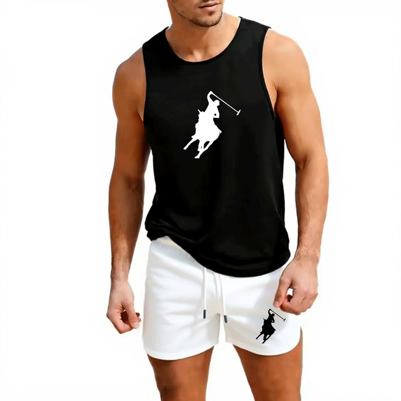 ヨーロッパメンズサマーベスト＆ショーツセット 2ピース アウ - Mens Fashion Trend のレビューと価格