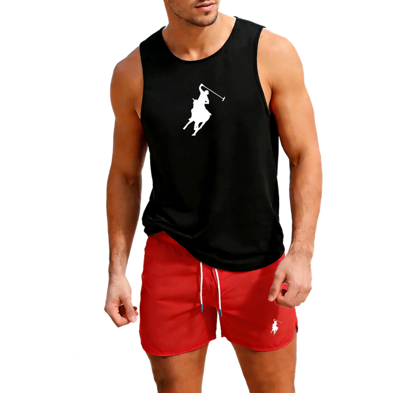 ヨーロッパメンズサマーベスト＆ショーツセット 2ピース アウ - Mens Fashion Trend のレビューと価格