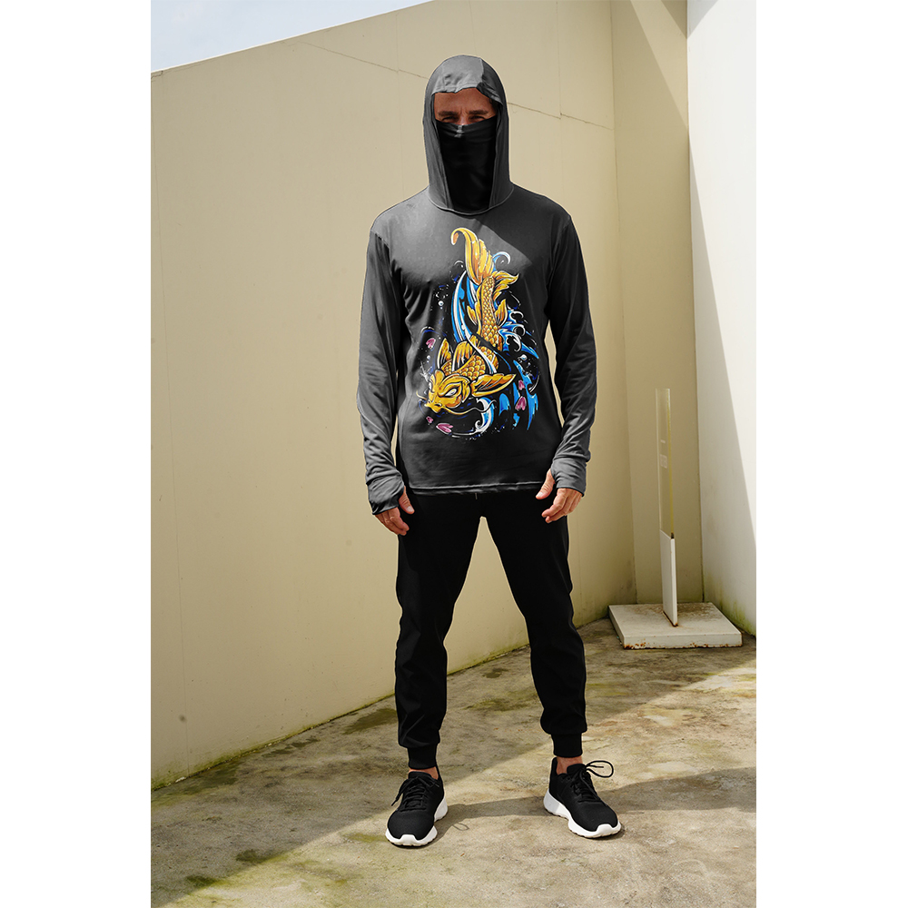 釣り用シャツ メンズ 日焼け防止 フード付きマスク 一体型  - Men'S Fashion T Shirts のレビューと価格
