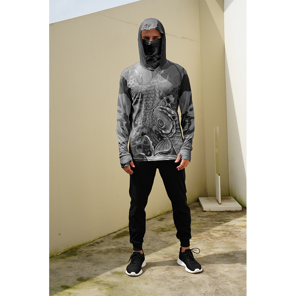 釣り用シャツ メンズ 日焼け防止 フード付きマスク 一体型  - Men'S Fashion T Shirts のレビューと価格