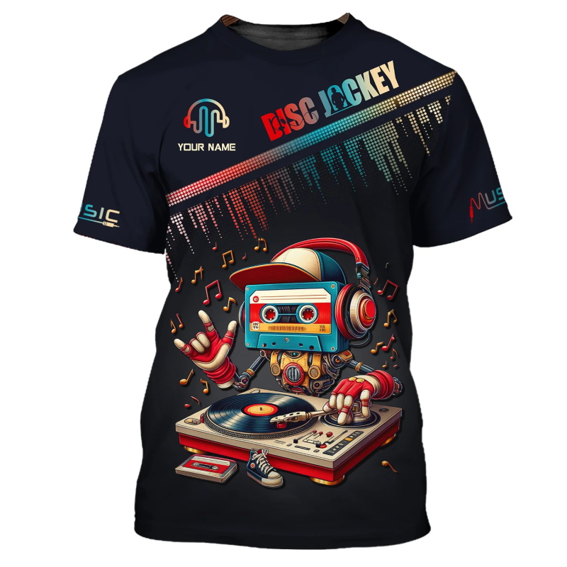 メンズディスクジョッキーTシャツ,フルプリント,半袖,カジュ - Mens Fashion Discord のレビューと価格