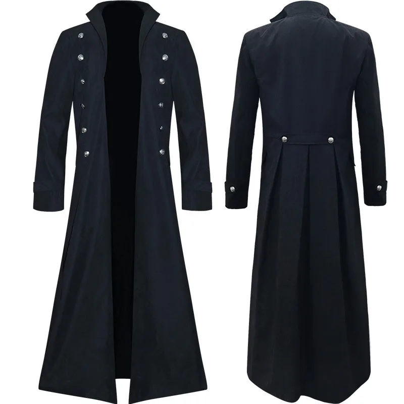 中世男性英国スタイルパンクジャケットウインドブレーカーカーニ - Trench Coat Men のレビューと価格