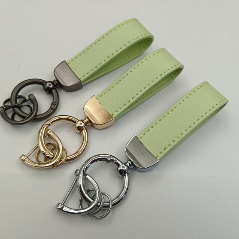 男性と女性のための革のキーホルダー,彫刻,車のキーホルダー, - Mens Fashion Discord のレビューと価格