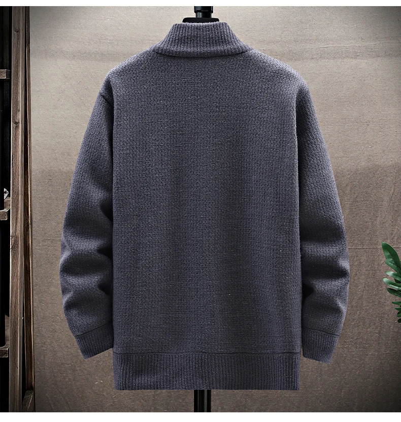 ビジネスカジュアル メンズ セーター カーディガン フリース - Men'S Fashion Zip Sweater のレビューと価格