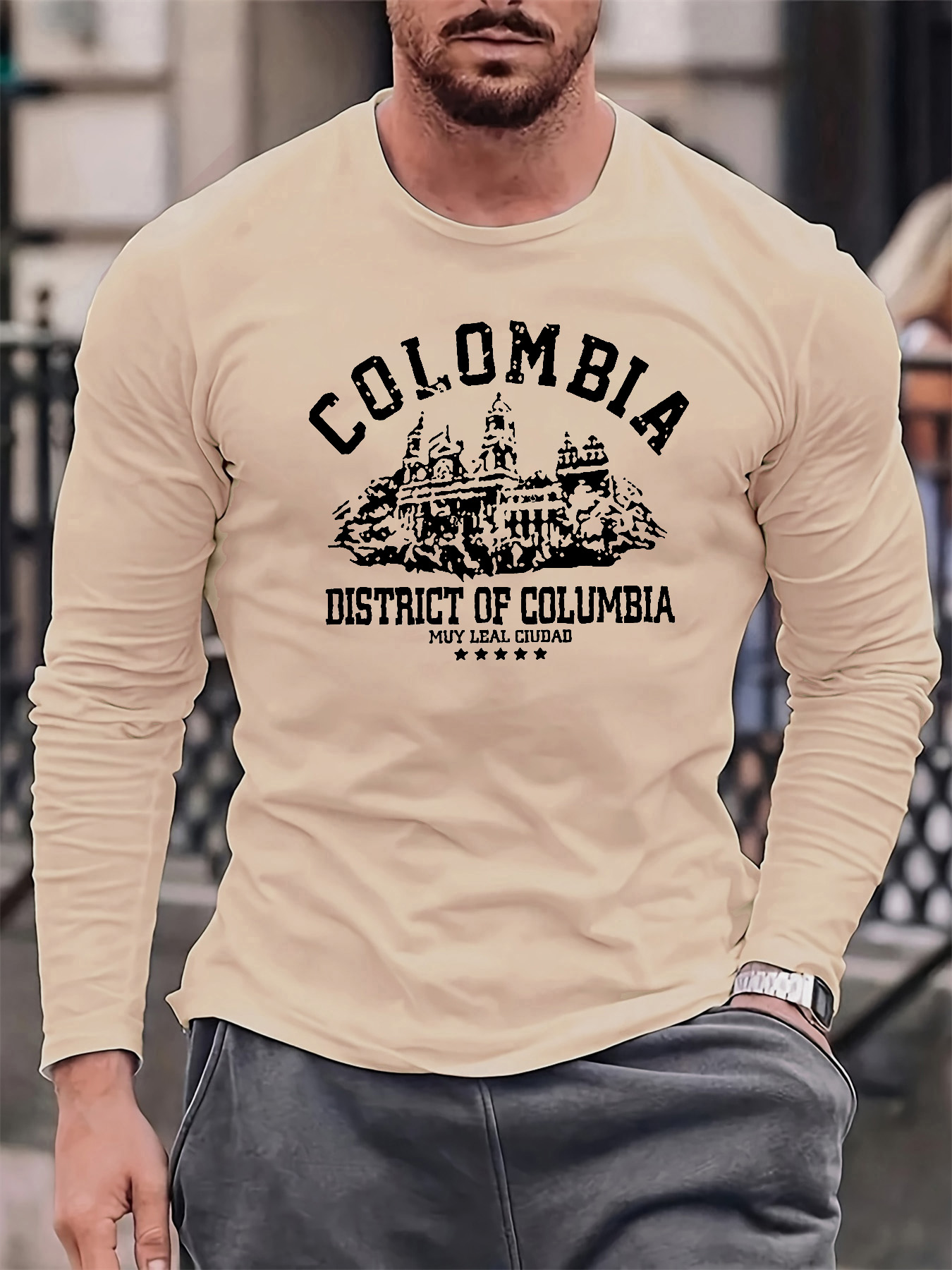 100%コットン メンズ 長袖 ラウンドネック ルーズフィッ - Men'S Fashion T Shirts のレビューと価格
