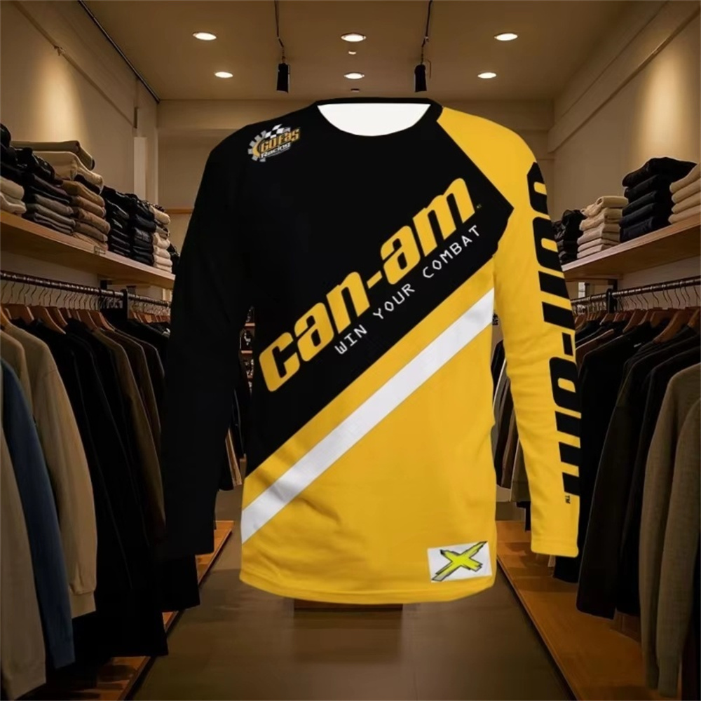 バイクレース用長袖ラウンドネックTシャツ、男女兼用、ファッシ - Mens Fashion Wear のレビューと価格