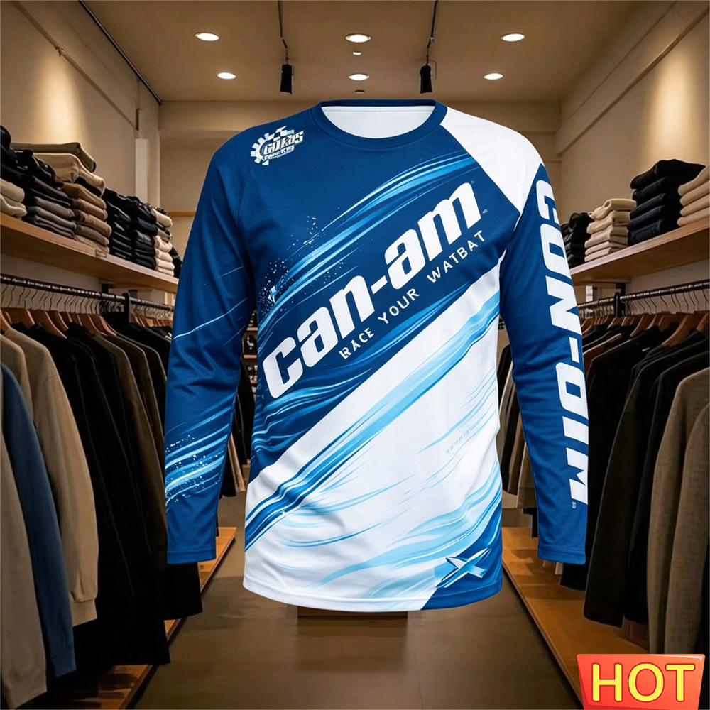 バイクレース用長袖ラウンドネックTシャツ、男女兼用、ファッシ - Mens Fashion Wear のレビューと価格