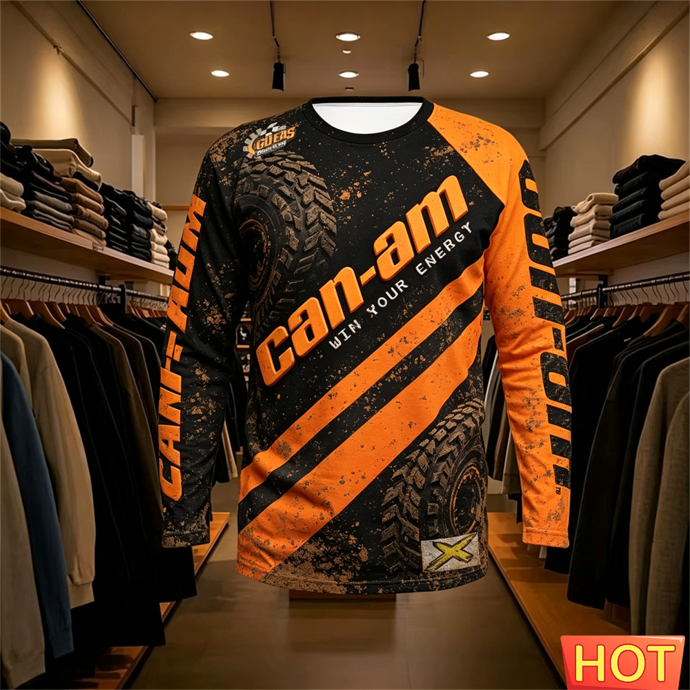 バイクレース用長袖ラウンドネックTシャツ、男女兼用、ファッシ - Mens Fashion Wear のレビューと価格