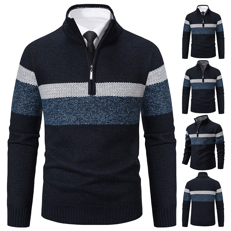 メンズ冬セータータートルネックジッパープルオーバー厚手暖かい - Men'S Fashion Zip Sweater のレビューと価格